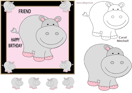 Cute Zoo Animals Clipart and Lineart by Julie McGregor