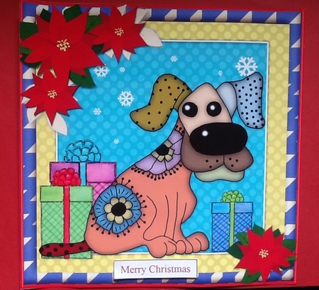 Raggy Xmas Dogs Sheet 5 by Julie McGregor
