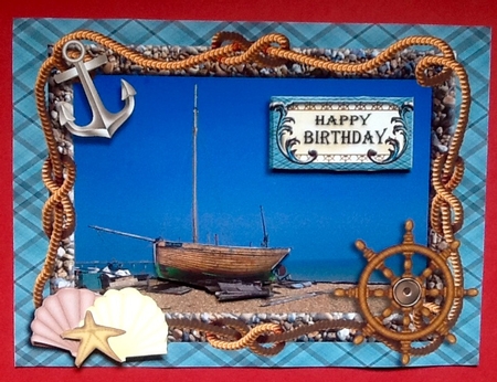 Beached Sailboat Topper Various Occasions by Julie McGregor