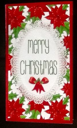 Christmas Flowers  Money/Voucher Pocket Wallet by Julie McGregor