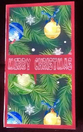 Christmas Deco Money/Voucher Pocket Wallet by Julie McGregor