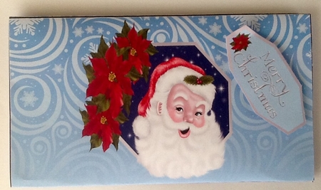 Cheery Santa Money Wallet by Julie McGregor