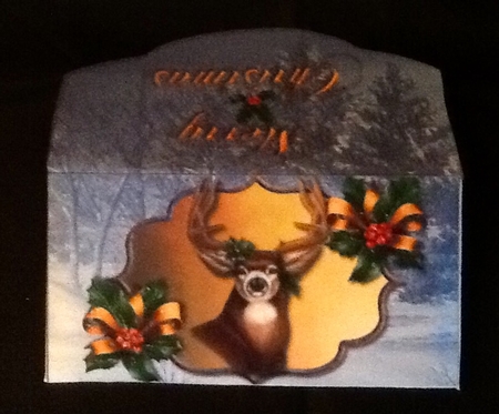 MONEY WALLET - CHRISTMAS BUCK DEER FOR MEN by Julie McGregor