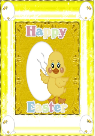 Easter Chick and Egg Clipart by Julie McGregor