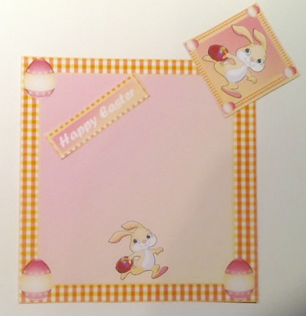 JJ RUNNING EASTER RABBIT 8X8 by Julie McGregor
