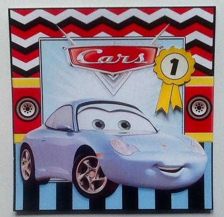 CARS Card Front Mini Kit  3 by Julie McGregor