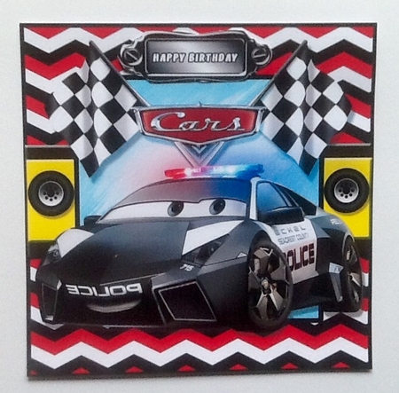 CARS Card Front Mini Kit  4 by Julie McGregor