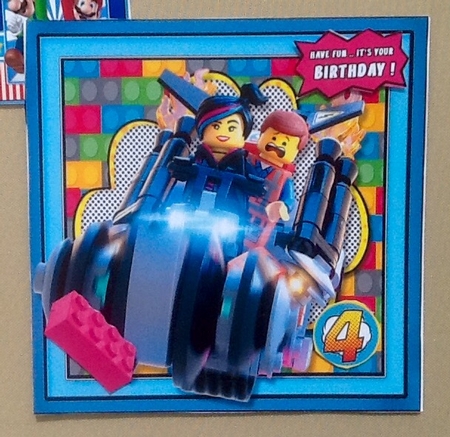 Lego Heroes Card Front Mini Kit.3 by Julie McGregor