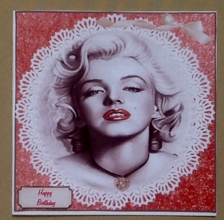  MARILYN MONROE MULTI SENTIMENT / USE CARD FRONT by Julie McGregor