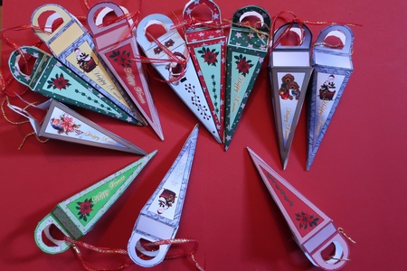 Bumber Kit- 12 Sheets- Gorgeous Icicle Boxes for Christmas Gifts.#1 by Julie McGregor