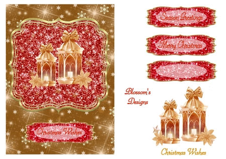Christmas Glitters-Jolly Christmas Mats by Julie McGregor