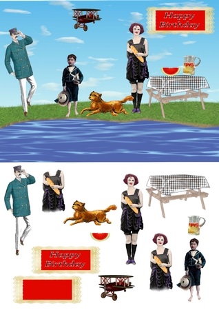 Retro Picnic Arte47-e by Julie McGregor