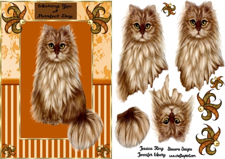 AUTUMN CAT SET by Julie McGregor