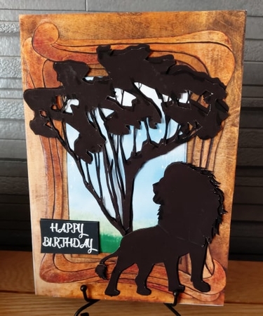 Lion Birthday design  by Julie McGregor