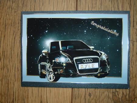 Foa Tracey Audi Sport Car in Midnight Scenery Decoupage by Julie McGregor