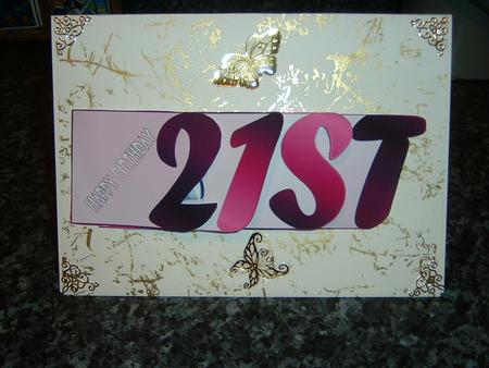 A Perfect 21st Birthday Female Book Sheet by Julie McGregor