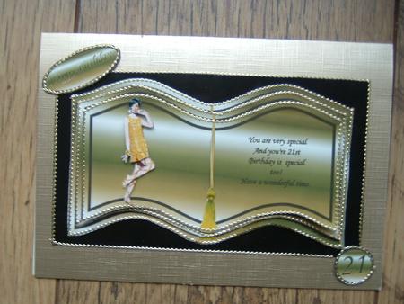 Elegant 21st Birthday Booksheet by Julie McGregor