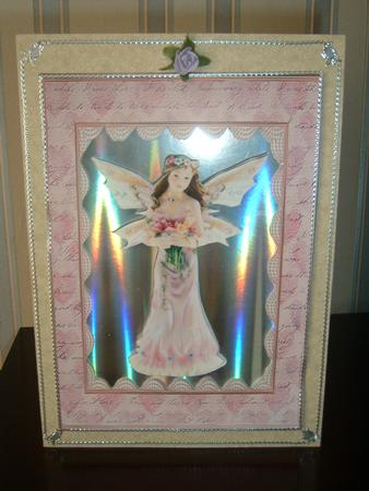 Fairy in Frame Quick Card Front with Extra Layer by Julie McGregor