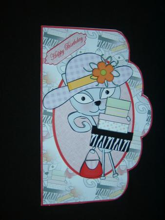Shop Mad Kitty Scallop Edge Card by Julie McGregor
