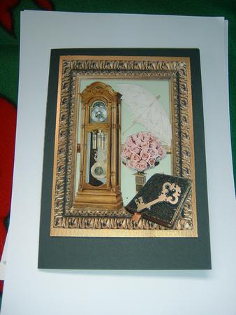 3D Frame Card Old Man Time by Julie McGregor