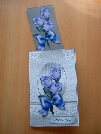 Roses and Lace Lottery Wallet Card by Julie McGregor