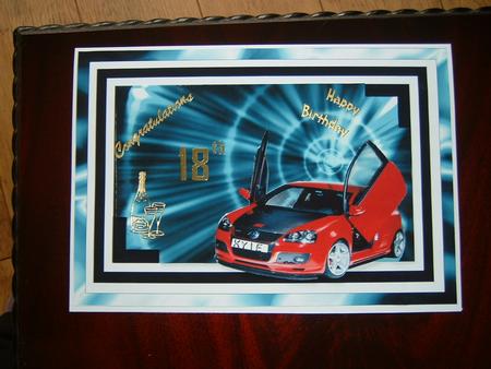 A4 Vw Golf Sports Car by Julie McGregor