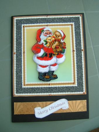 Framed Santa by Julie McGregor