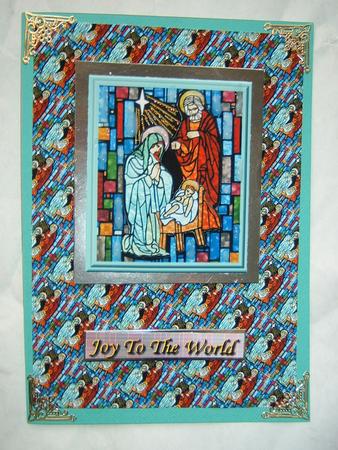 Stained Glass Nativity Sbs by Julie McGregor