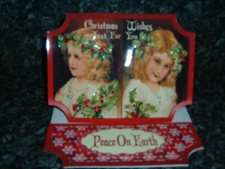 Vintage Christmas Peace on Earth Easel Card Kit by Julie McGregor