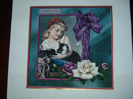 Especially for You Vintage Girl in Purple by Julie McGregor