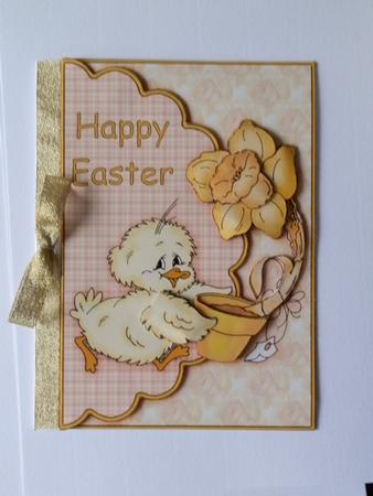 Delivering the Daffodil Envelope Card with Decouapge by Julie McGregor