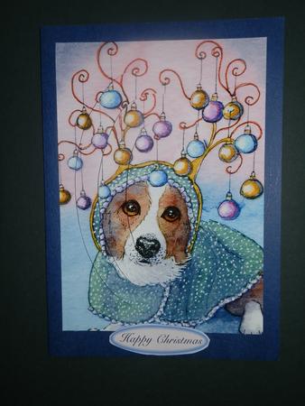 She Fancied Being a Christmas Tree Oval Pyramid by Julie McGregor