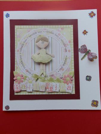 Ballerina Card Front by Julie McGregor