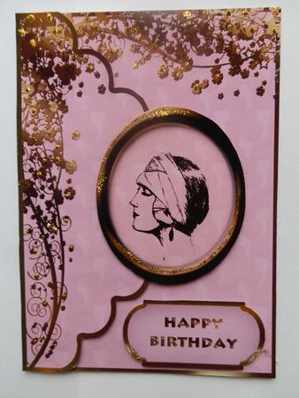 Art Deco Cameo Envelope Card by Julie McGregor