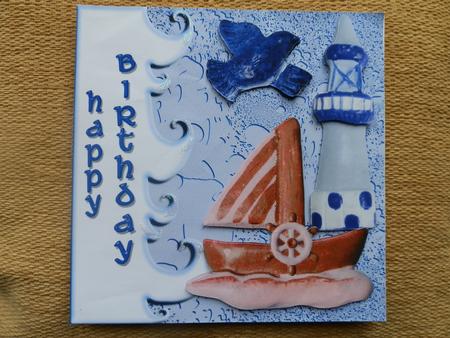 At Sea Happy Birthday by Julie McGregor