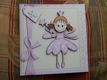 Fairy Twinkletoes and Lace Quick Card N 3D Decoupage by Julie McGregor
