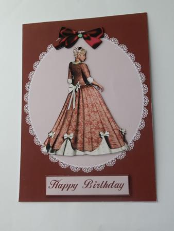 Vintage Lady Quick Card with Decoupage by Julie McGregor