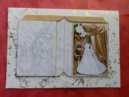 Just Stunning, Elegant Lady with White Rose, Folded Book by Julie McGregor