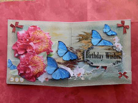 Floral Beauty Triple Layer Popout Card by Julie McGregor