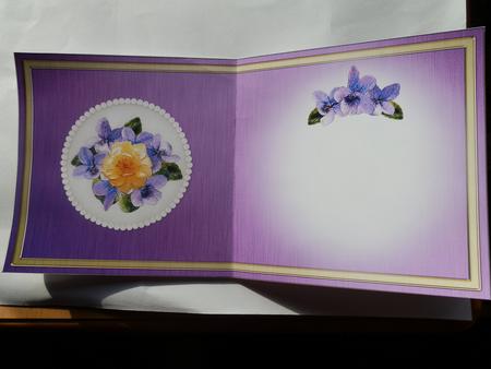 Flowers & Pearls Insert - Square Portrait by Julie McGregor