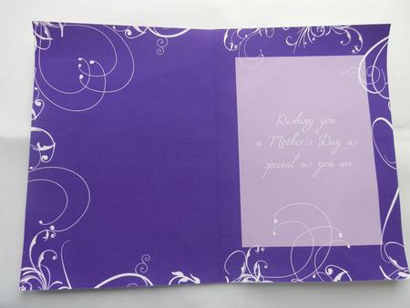 Swirl Insert Purple Mother's Day by Julie McGregor
