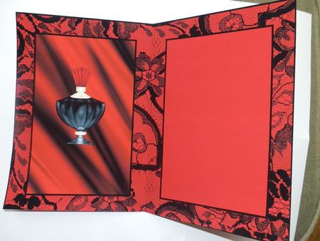 Red & Black Satin & Lace - Insert by Julie McGregor