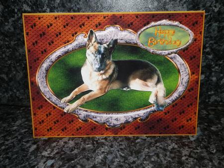 German Shepherd Happy Birthday Best Friend by Julie McGregor