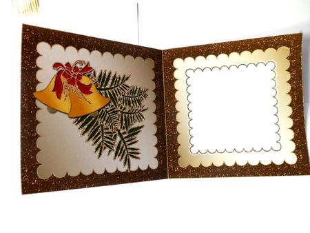 Christmas Bells on Pine Tree Branch Insert 3 by Julie McGregor