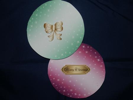 Round Metallic Inserts with Snowflakes for Round Shape Cards by Julie McGregor