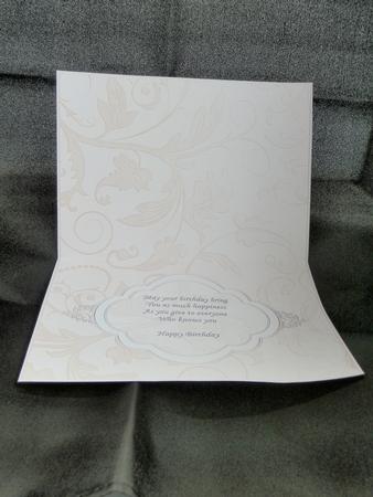 Birthday Insert Capuccino for Landscape Cards by Julie McGregor