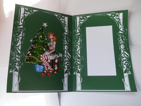 Lady Waiting for Santa Insert by Julie McGregor
