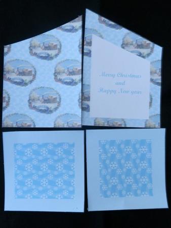 Christmas Train Stubby Diamond Card Insert by Julie McGregor