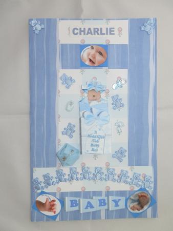 Rattle Backing Paper (blue) by Julie McGregor