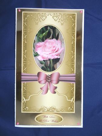 Metallic Topper with Beautiful Flower 1 by Julie McGregor